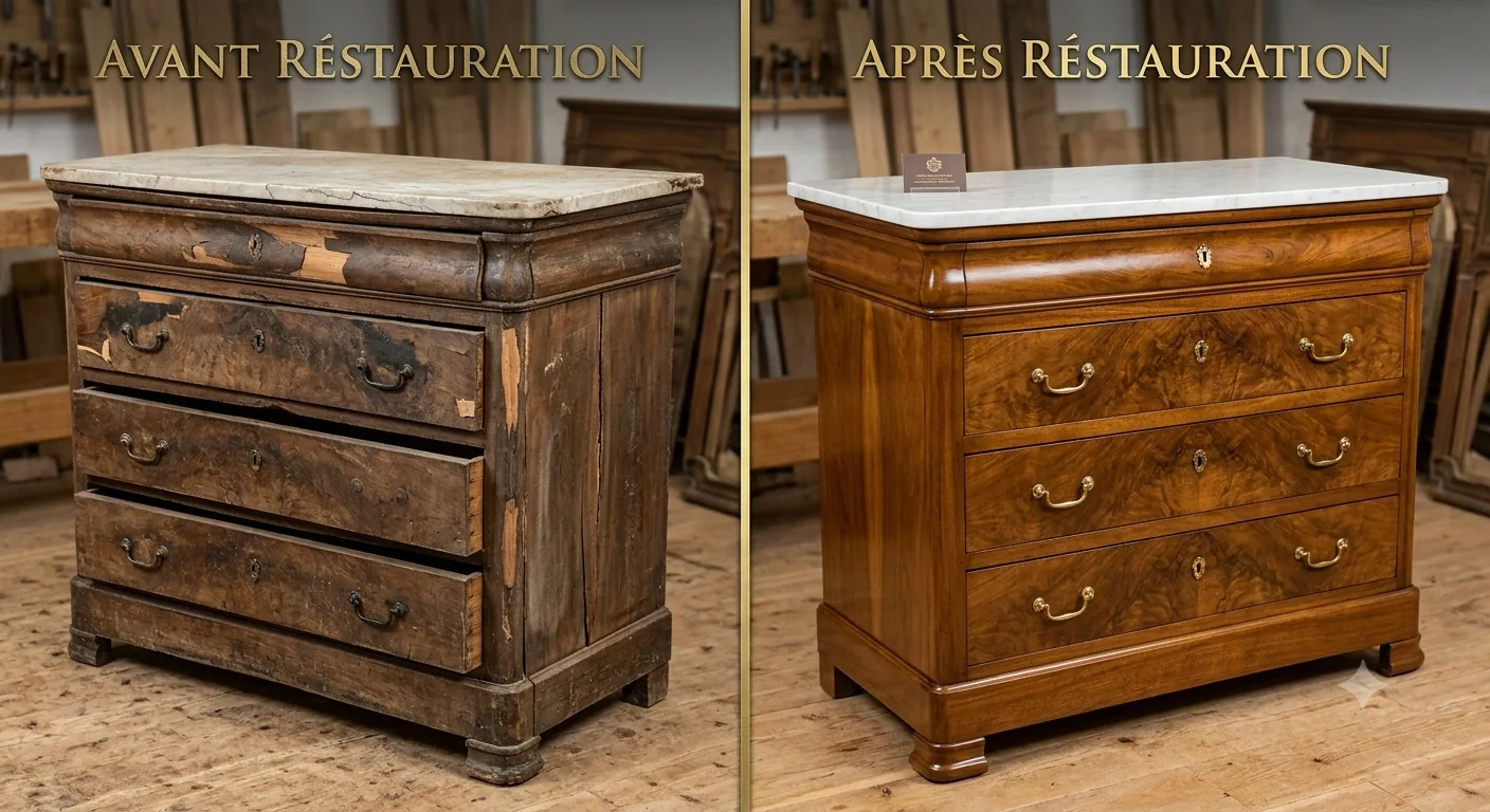 Commode Louis-Philippe ancienne restaurée
